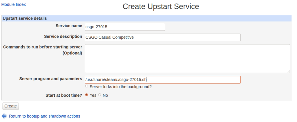 Creating an Upstart Service