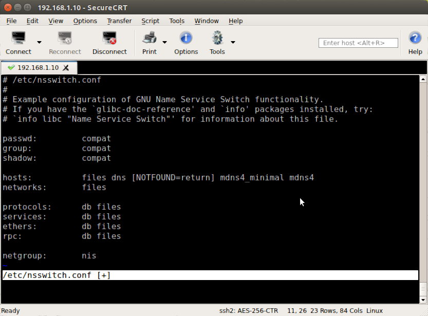Updated nsswitch.conf File