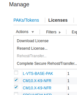 Rehosting Multiple Line Items