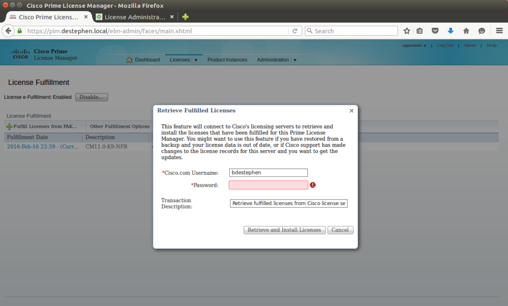 Retrieving Fulfilled Licenses