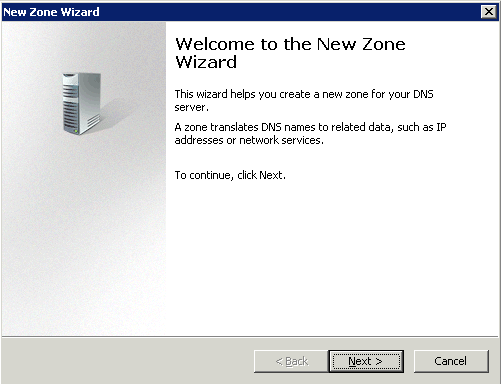 Adding a new Reverse Lookup Zone
