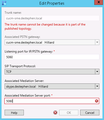TCP Mediation Server Port Selection Error