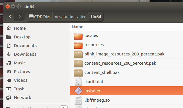 Directory Structure of VCSA 6.5 ISO