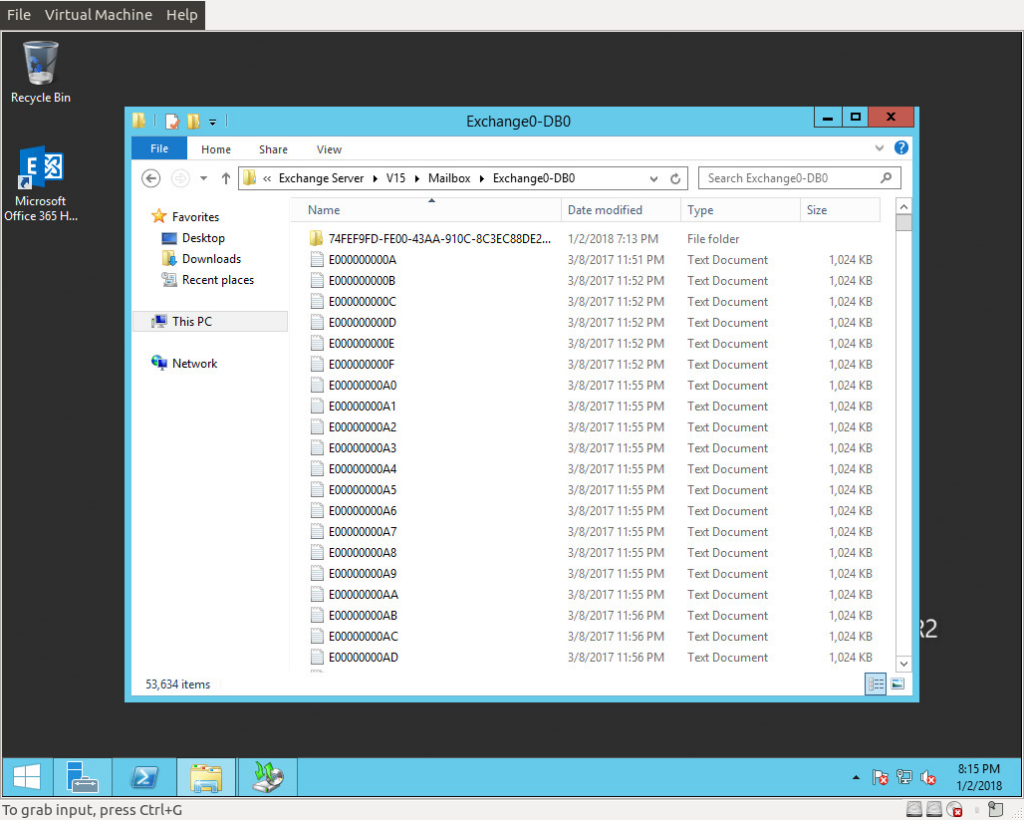 Exchange Log Files