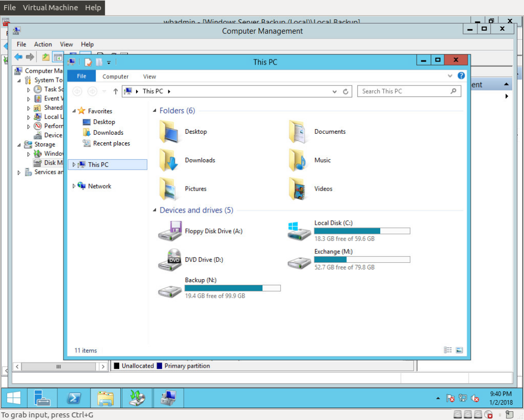 Disk Space Avaliable