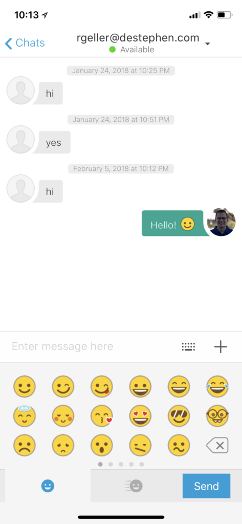 Chat from Jabber