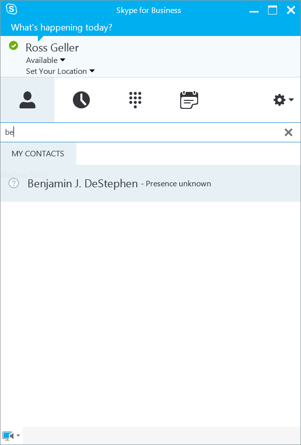 Address Book Search Success