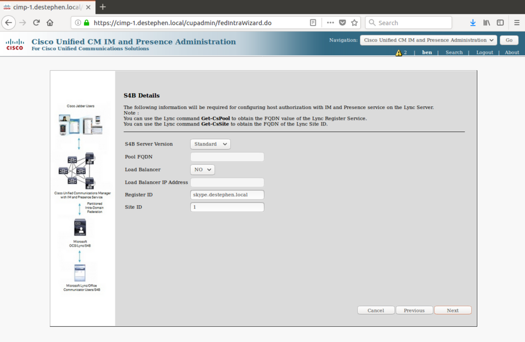 Intradomain Federation Wizard