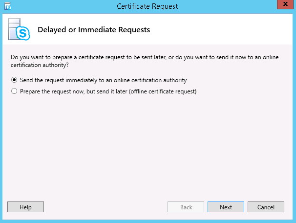 Certificate Request Process