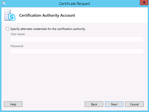 Certificate Request Process