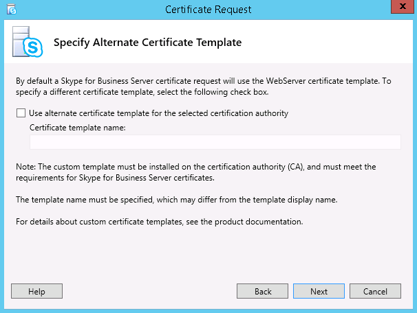 Certificate Request Process