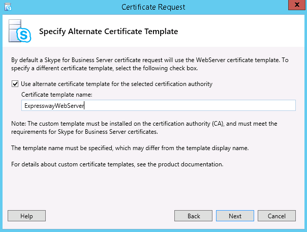 Certificate Request Process