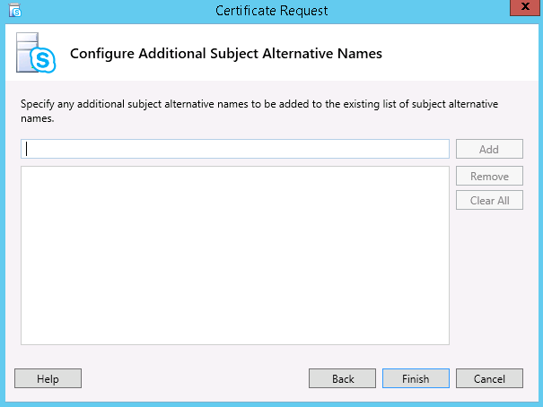 Certificate Request Process