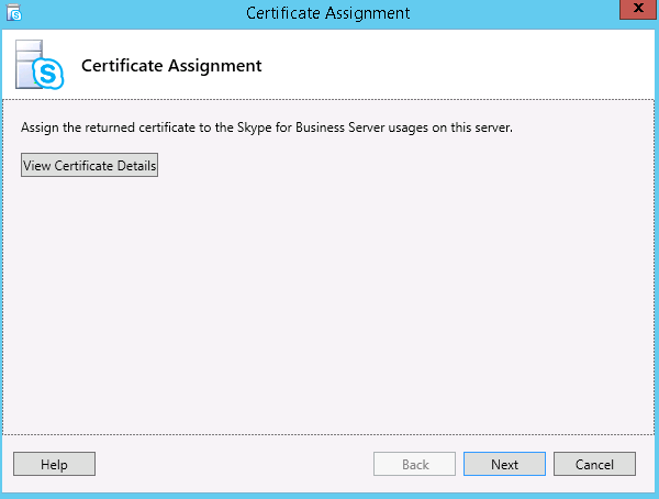 Certificate Assignment Process