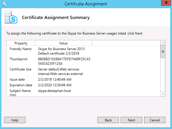 Certificate Assignment Process