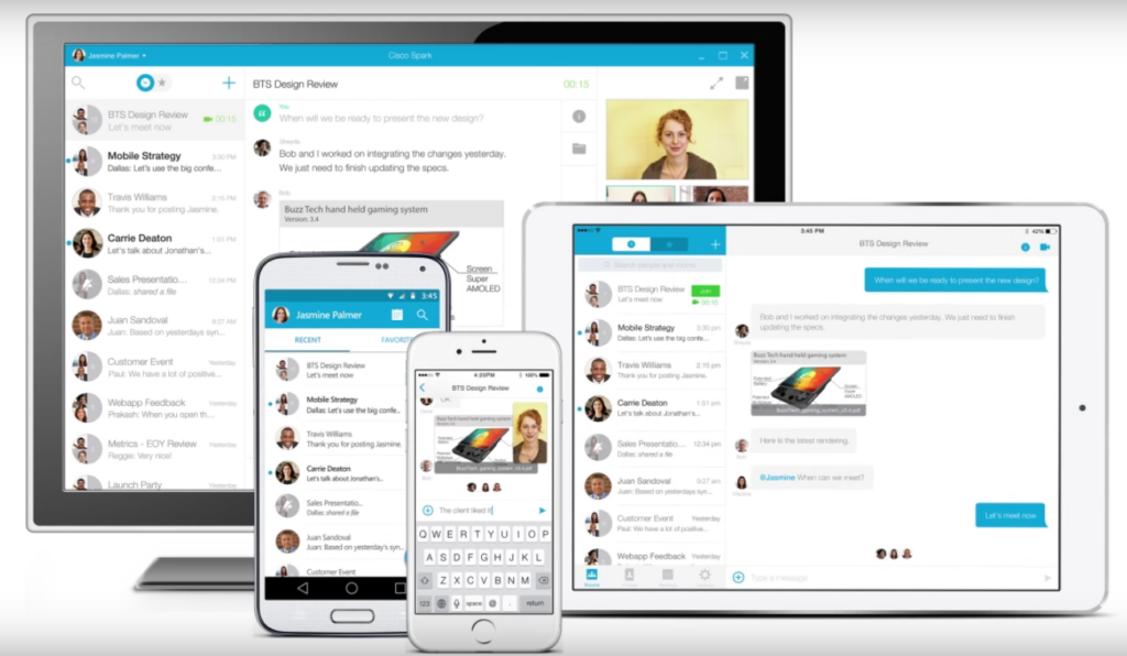 Cisco Spark and Common Theme Across Devices
